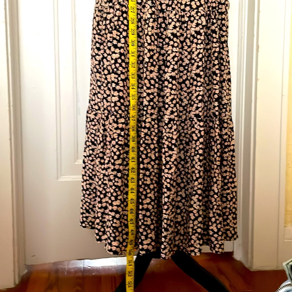 Zara NWOT Boho Floral Tiered Midi Dress - Picture 7 of 9